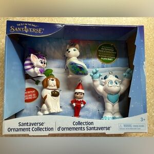 NEW The Elf on the Shelf Santaverse 5 Ornament Collection The Enchanted World